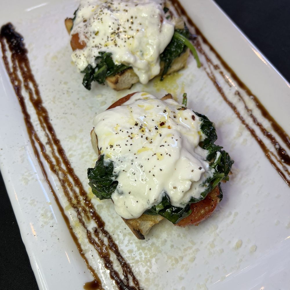 Monica's Trattoria - Burrata bruschetta - Italian Near Me - Boston, Massachusetts