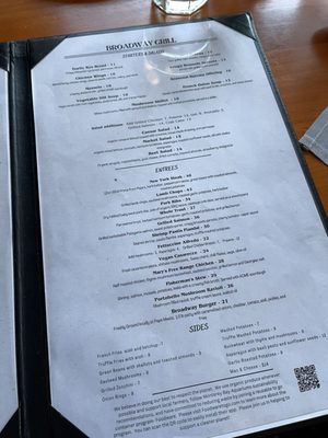 Menu photo 7 Broadway Grill Burlingame, CA