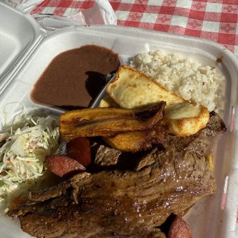 Ocala Food Trucks - Carne asada with queso frito beans and cabbage salsas from the Salvadorian food truck. - Food Trucks Near Me - Ocala, Florida Ocala Food Trucks - Carne asada with queso frito beans and cabbage salsas from the Salvadorian food truck. - Food Trucks Near Me - Ocala, Florida