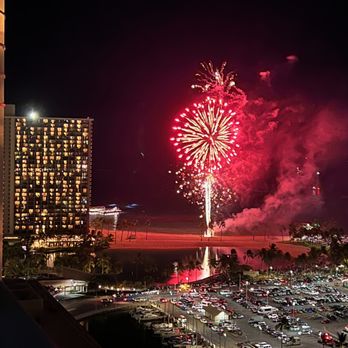 Prince Waikiki - Fireworks from our window view! - Hotels Near Me - Honolulu, Hawaii