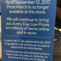 Walmart, No Longer Price Matches. In Store! Walmart, No Longer Price Matches. In Store!
