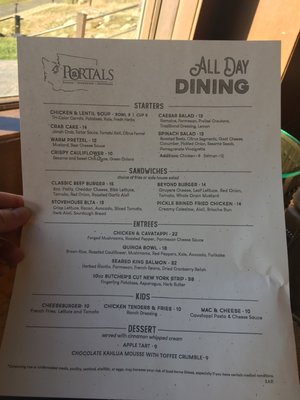 Menu photo 1 56 Degrees Cle Elum, WA