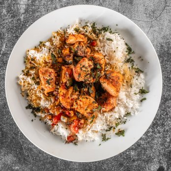 No Chix Allowed - Salmon Over Rice - Seafood Near Me - Decatur, Georgia No Chix Allowed - Salmon Over Rice - Seafood Near Me - Decatur, Georgia