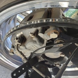 Wheel light ring unattached - from inside the wheel Wheel light ring unattached - from inside the wheel