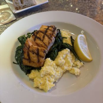 Ristorante Allegria - Salmon with polenta - Italian Near Me - Napa, California Ristorante Allegria - Salmon with polenta - Italian Near Me - Napa, California
