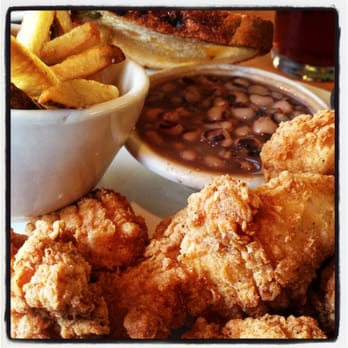 Bantam And Biddy - Chicken Tenders with Duck Fat Fries and Black-Eyed Peas - Breakfast & Brunch Near Me - Atlanta, Georgia Bantam And Biddy - Chicken Tenders with Duck Fat Fries and Black-Eyed Peas - Breakfast & Brunch Near Me - Atlanta, Georgia