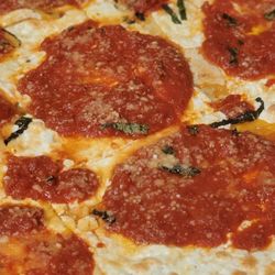 Brother Bruno's Pizza - Closeup of the delicious Grandma pie.
