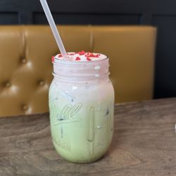 The Rail Trail Cafe & Mercantile - The grinch matcha....