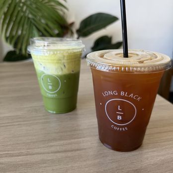 Long Black Coffee - Matcha and americano - Coffee & Tea Near Me - Fountain Valley, California Long Black Coffee - Matcha and americano - Coffee & Tea Near Me - Fountain Valley, California