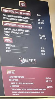 Menu photo 3 Bogart's Coffee House Seal Beach, CA