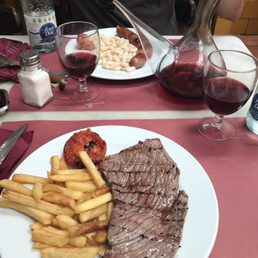 3 course lunch with wine for 12 euros - this was our main course 3 course lunch with wine for 12 euros - this was our main course