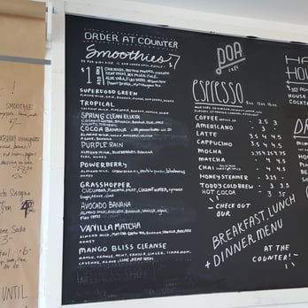 Poa Cafe - Menu - Juice Bars & Smoothies Near Me - Portland, Oregon