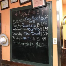 Taco Roc - Specials! - menu - Mexican Near Me - Chattanooga, Tennessee