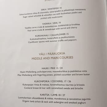 Ravintola Ragu - Menu option #1 starter and main - Scandinavian Near Me - HELSINKI, 18 Ravintola Ragu - Menu option #1 starter and main - Scandinavian Near Me - HELSINKI, 18