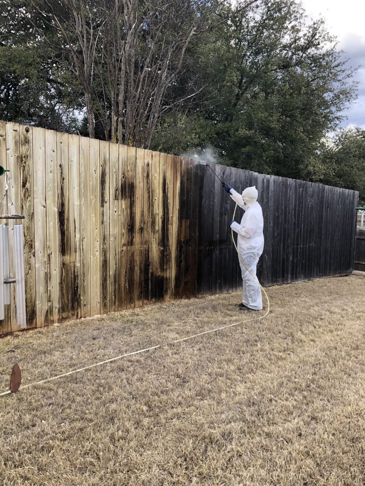 Slide of Calahan Fence Staining
