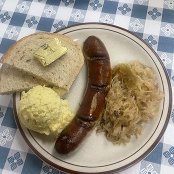 Continental Deli - Bratwurst with potato salad and sauerkraut - Delis Near Me - La Habra, California