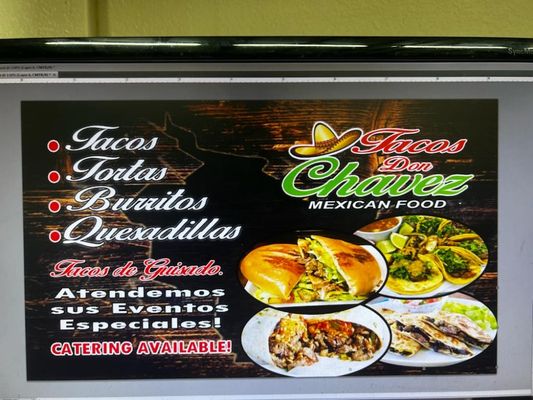 Menu photo 3 Tacos Don Chavez Reno, NV