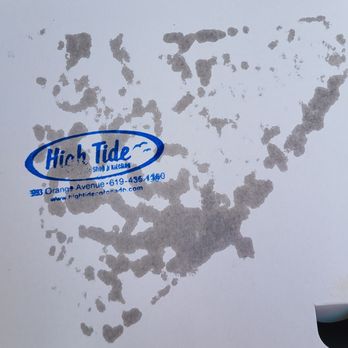 High Tide Bottle Shop And Kitchen - Box with grease marks.  Dont get me wrong, thats what made it good.... - Pizza Near Me - Coronado, California