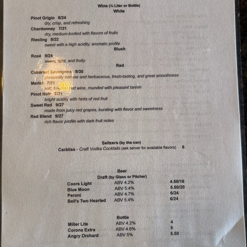 Amici Grill & Pizzeria - Wine list - Pizza Near Me - Highland, Indiana