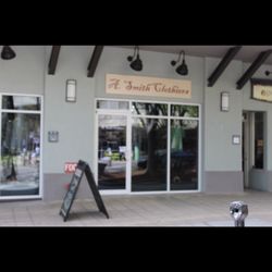 This is A. Smith Clothiers storefront located in beautiful Downtown Greenville directly across from the Hyatt Hotel.