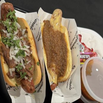 1950 Originals - Birria dog and beef dog with chili and cheese - Burgers Near Me - Westfield, New Jersey 1950 Originals - Birria dog and beef dog with chili and cheese - Burgers Near Me - Westfield, New Jersey