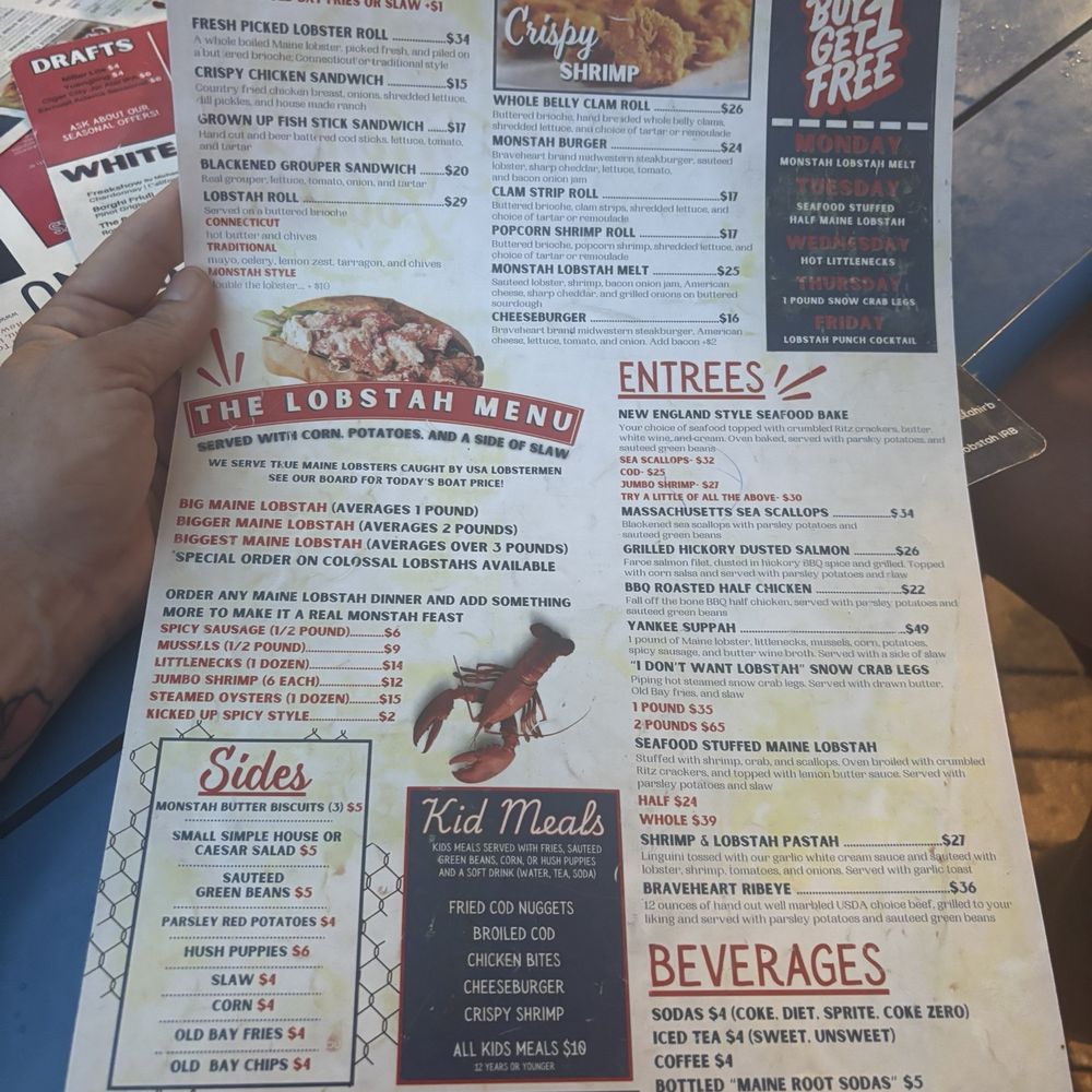 Monstah Lobstah IRB - Menu - Seafood Near Me - Indian Rocks Beach, Florida Monstah Lobstah IRB - Menu - Seafood Near Me - Indian Rocks Beach, Florida