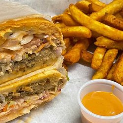 The Latin Corner Of Long Island - 100% Vegan Chimi with Fries