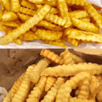B-Man's Teriyaki - Curry fries (crispy well-done) & fries (well-done) - good!! - Burgers Near Me - Pasadena, California