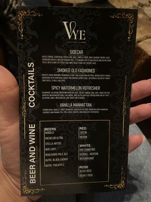 Menu photo 8 Vye Cocktail Lounge Kansas City, MO