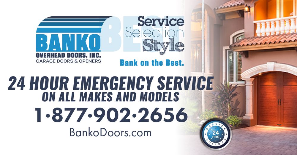 Banko Overhead Doors 52 Photos 173 Reviews Garage Door Services 5329 W Crenshaw St Town N Country Tampa Fl Phone Number Yelp - Banko Garage Doors Tampa