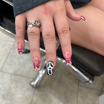 Rose Nails & Spa - Halloween Ghost face! - Nail Salons Near Me - Destin, Florida Rose Nails & Spa - Halloween Ghost face! - Nail Salons Near Me - Destin, Florida