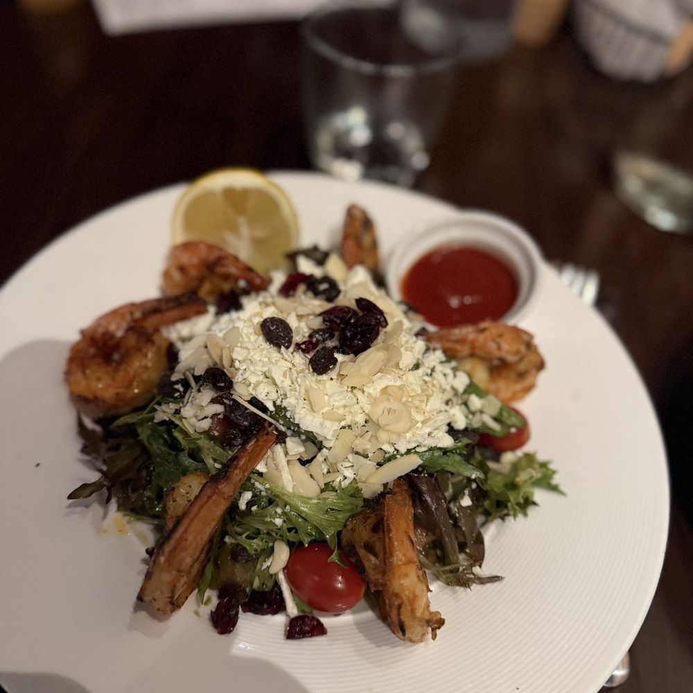 Truva Turkish Kitchen - Mason - Truva salad with shrimp - Mediterranean Near Me - Mason, Ohio Truva Turkish Kitchen - Mason - Truva salad with shrimp - Mediterranean Near Me - Mason, Ohio