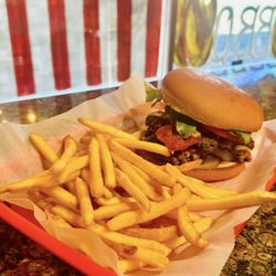 Brad’s BBQ - Bacon Cheeseburger and Fries