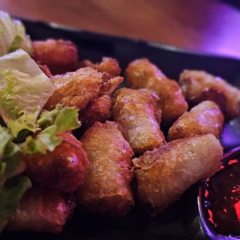One Hot Pot & Grill - Viet egg rolls... tiny bite sized rolled in rice paper. Not bad if you like this type of egg roll. - Vietnamese Near Me - Houston, Texas
