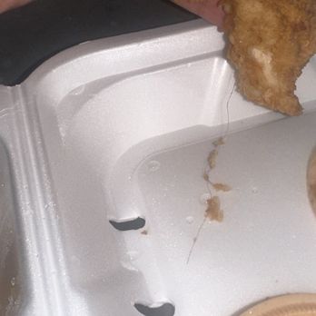 Raising Cane's Chicken Fingers - The Caniac Combo with hair fried into it! - Fast Food Near Me - New Lenox, Illinois Raising Cane's Chicken Fingers - The Caniac Combo with hair fried into it! - Fast Food Near Me - New Lenox, Illinois