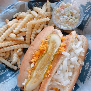 The Corner Bar - Build your own basket - Chili Cheese dog and Kraut dog - American Near Me - Rockford, Michigan
