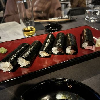Sama Handroll - Blue crab and toro negi hand rolls - Japanese Near Me - Los Angeles, California Sama Handroll - Blue crab and toro negi hand rolls - Japanese Near Me - Los Angeles, California