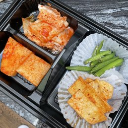 a bento box of food a bento box of food
