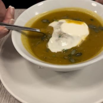 Brick Fire Tavern - pumpkin soup - meh. - Pizza Near Me - Honolulu, Hawaii