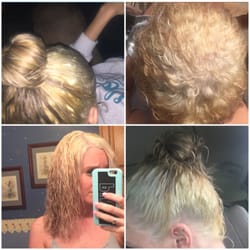 This is what happened when I asked for a blonde with a gray tint