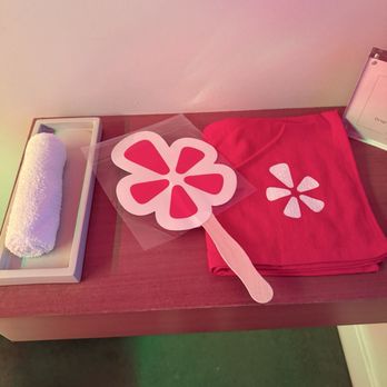 Perspire Sauna Studio - Berkeley - Cute fan and towel for the yelp event. - Saunas Near Me - Berkeley, California