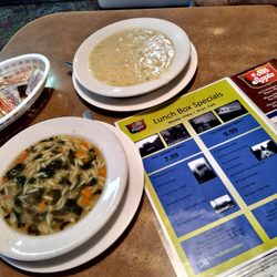 Wayne's Red Apple Restaurant & Inn - Bowl of Clam Chowder and Spinach Orzo  comes with $9.99 lunch special