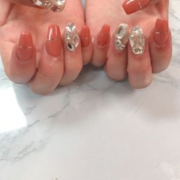 I love my nails  so bling bling