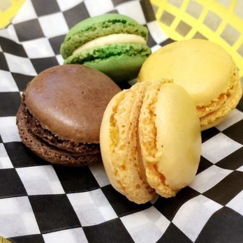 Yellow Vase - Chocolate, pistachio, lemon, vanilla macaroons - Bakeries Near Me - Redondo Beach, California