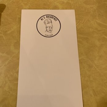 Al's Breakfast - Al's order pad - Diners Near Me - Minneapolis, Minnesota