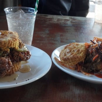 Handsome Biscuit - Couldn't decide between the 2,so I ordered both! - Breakfast & Brunch Near Me - Norfolk, Virginia