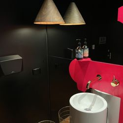Frank Restaurant and Bar - Wash basin soap and light