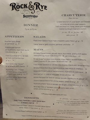 Menu photo 2 The Rock & Rye Mill Valley, CA Menu photo 2 The Rock & Rye Mill Valley, CA