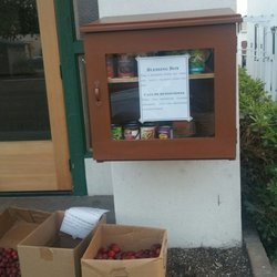 Carpenter's Chapel - Blessing box. Providing non perishables to those in need. Take a blessing when you need one. Leave a blessing when you can.