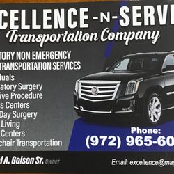 Excellence In Service Transportation - Ambulatory Non Emergency Medical Transportation Services for your loved ones, friends, colleagues, neighbors and Church members!